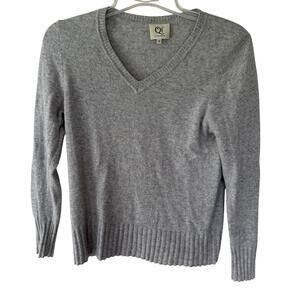 QÍ Cashmere Size M Gray pullover sweater
